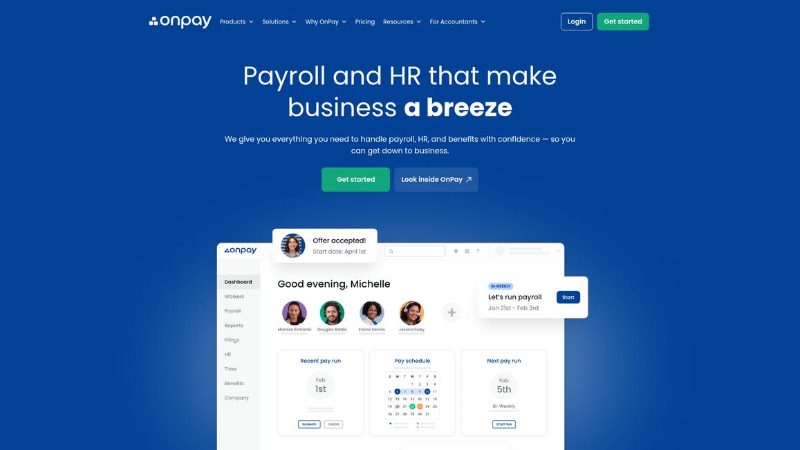 On Pay Homepage