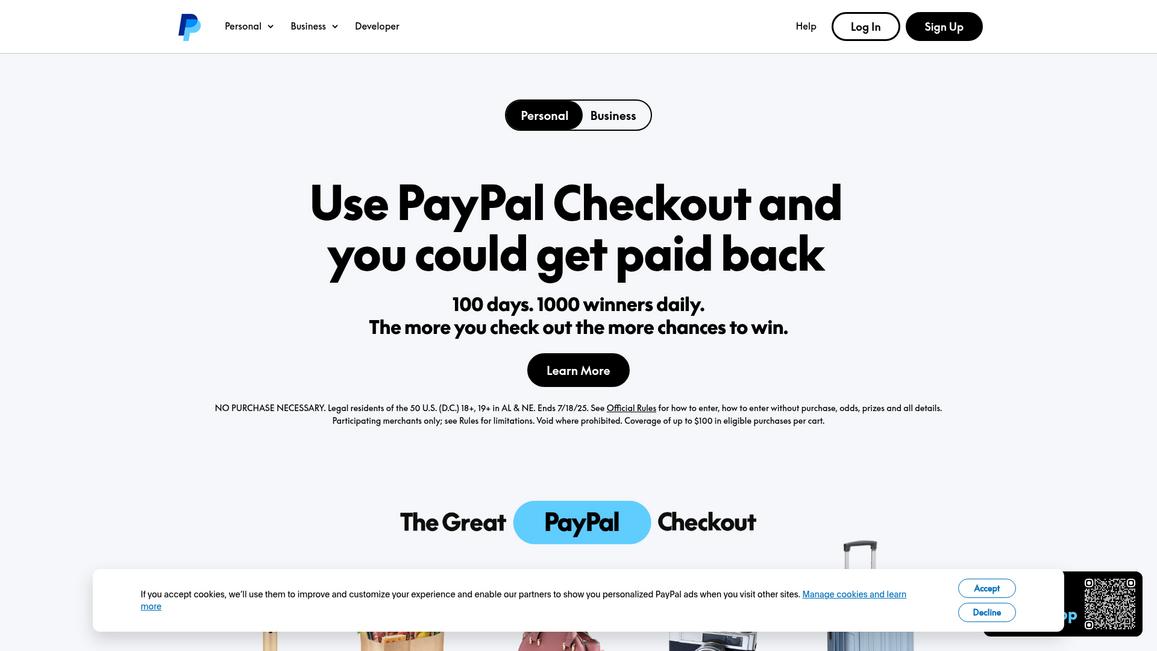 Pay Pal Homepage