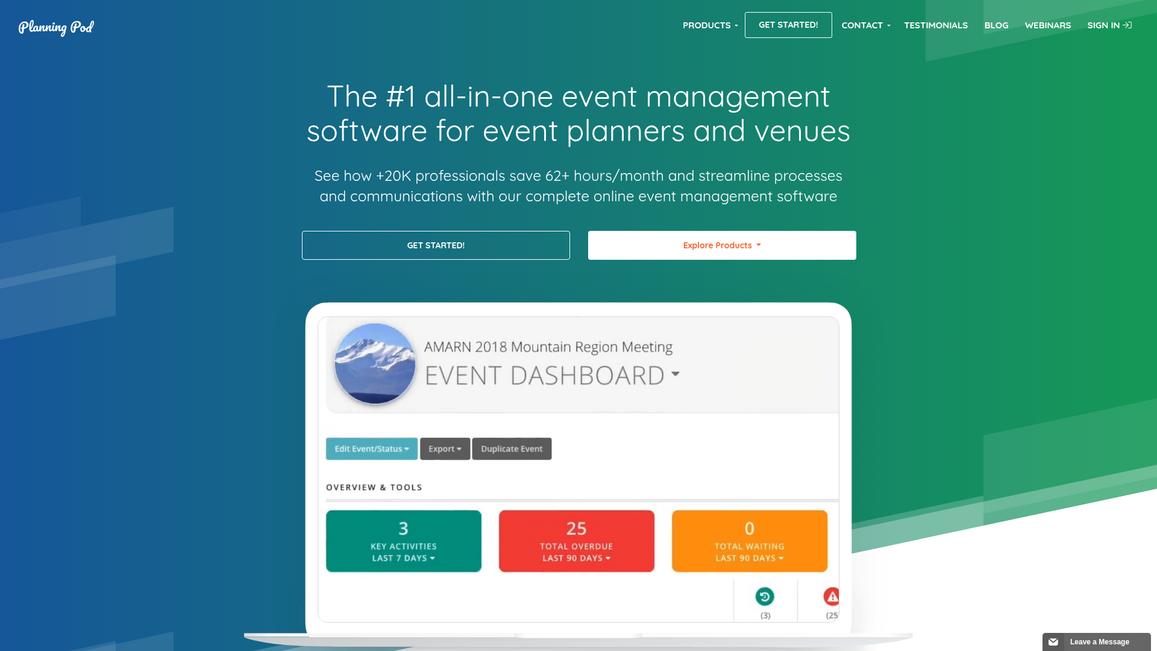 Planning Pod Homepage