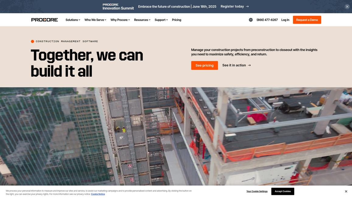 Procore Homepage