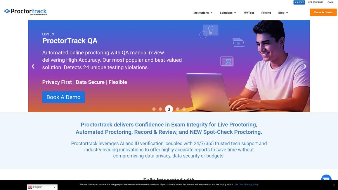 Proctortrack Homepage