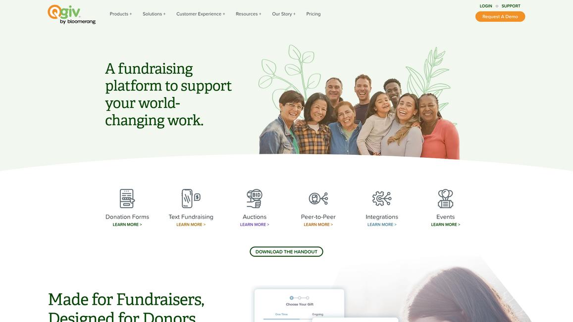 Qgiv Homepage