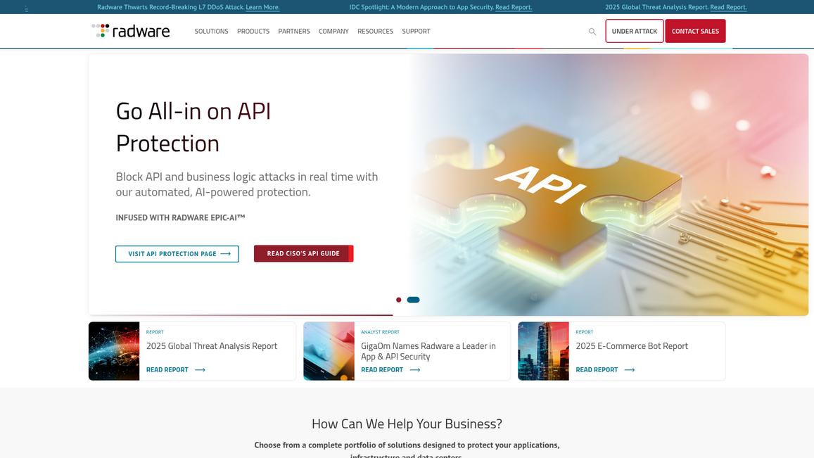 Radware Homepage