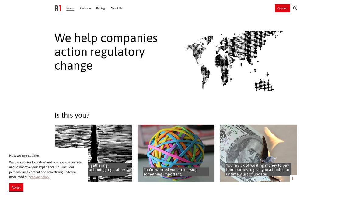 Requirement One Homepage
