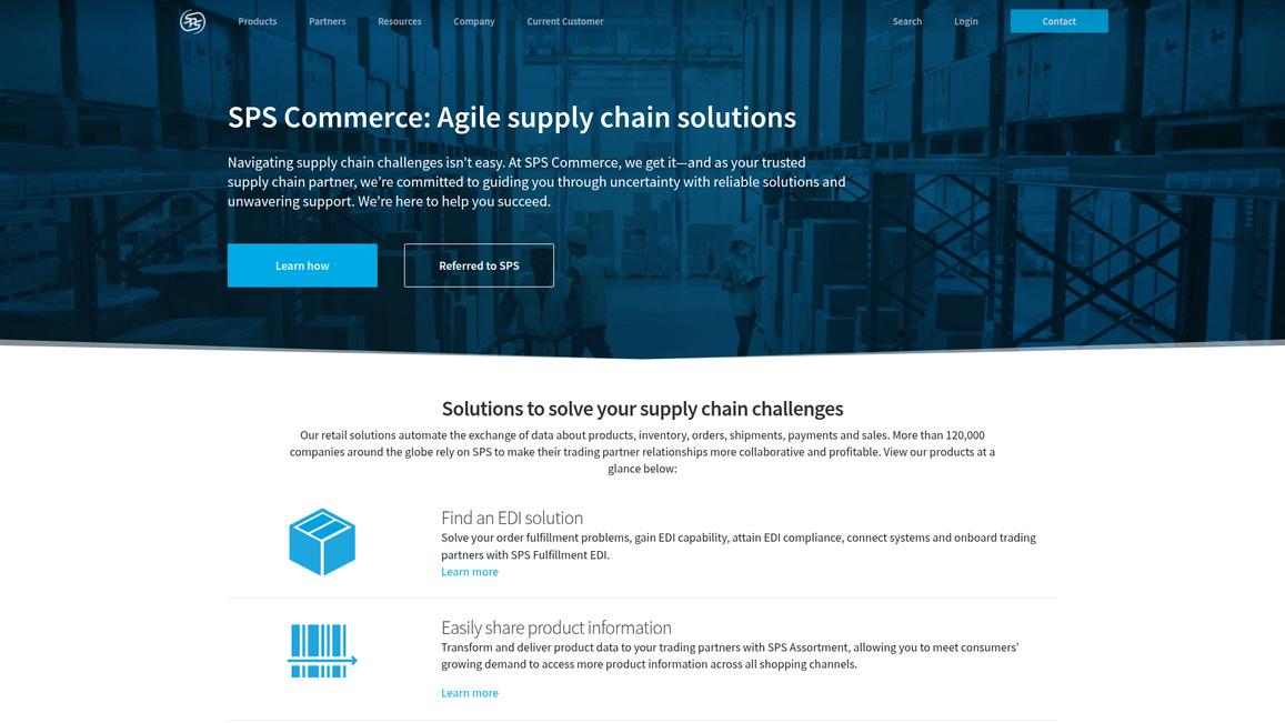 Sps Commerce Homepage