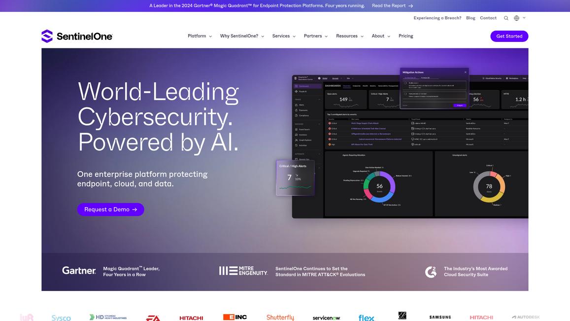 Sentinel One Homepage