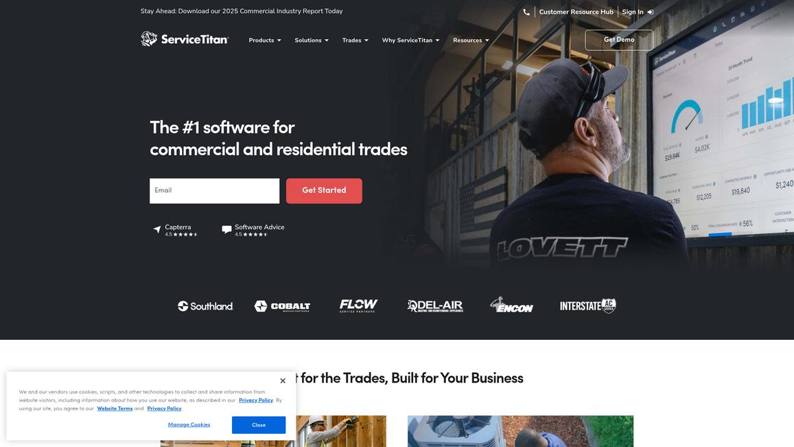Service Titan Homepage