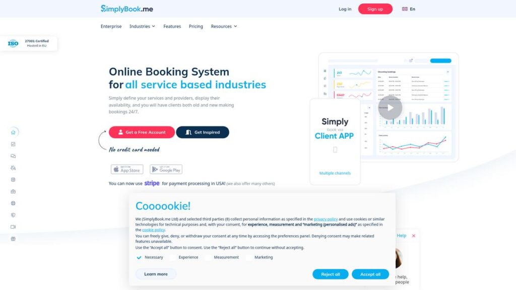 SimplyBook.me Homepage