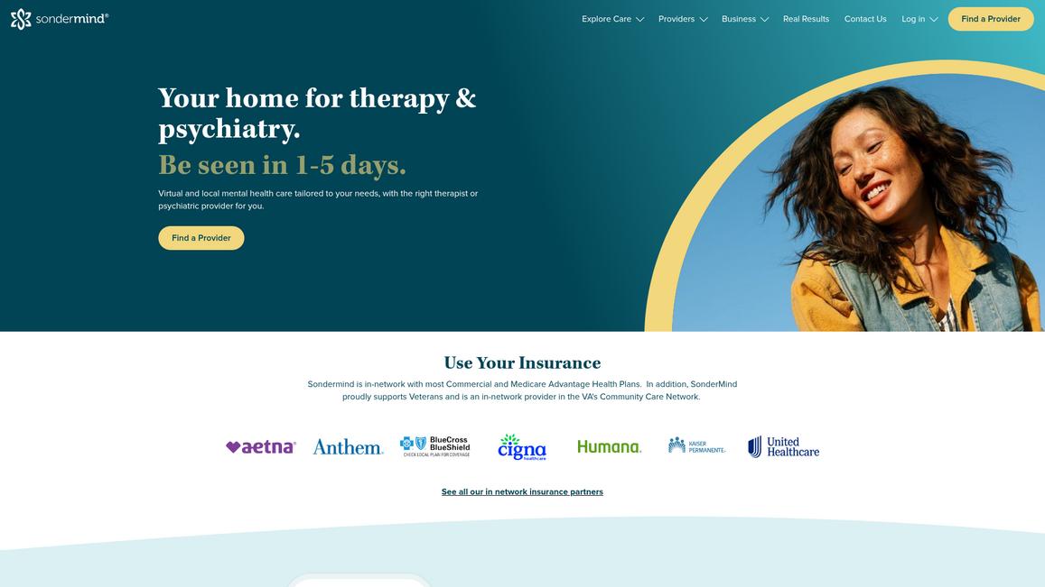 Sonder Mind Homepage