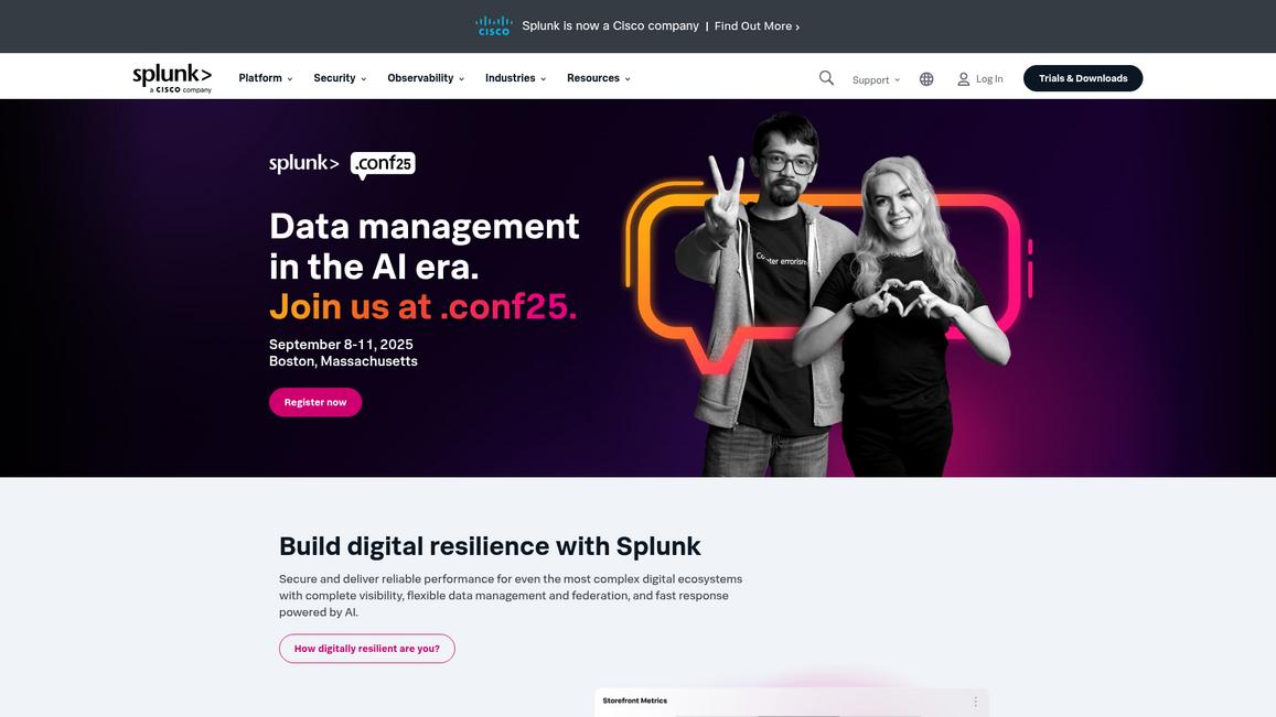 Splunk Homepage 1