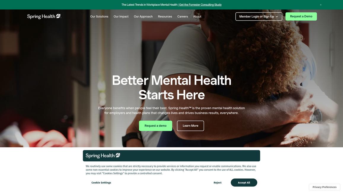 Spring Health Homepage