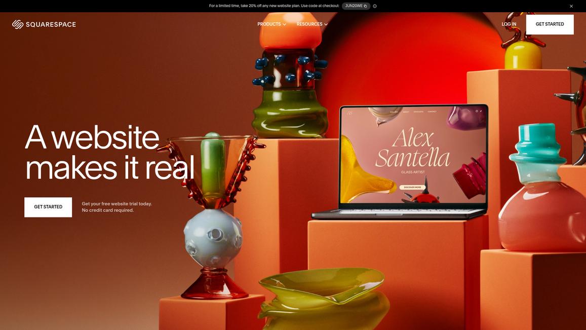 Squarespace Homepage