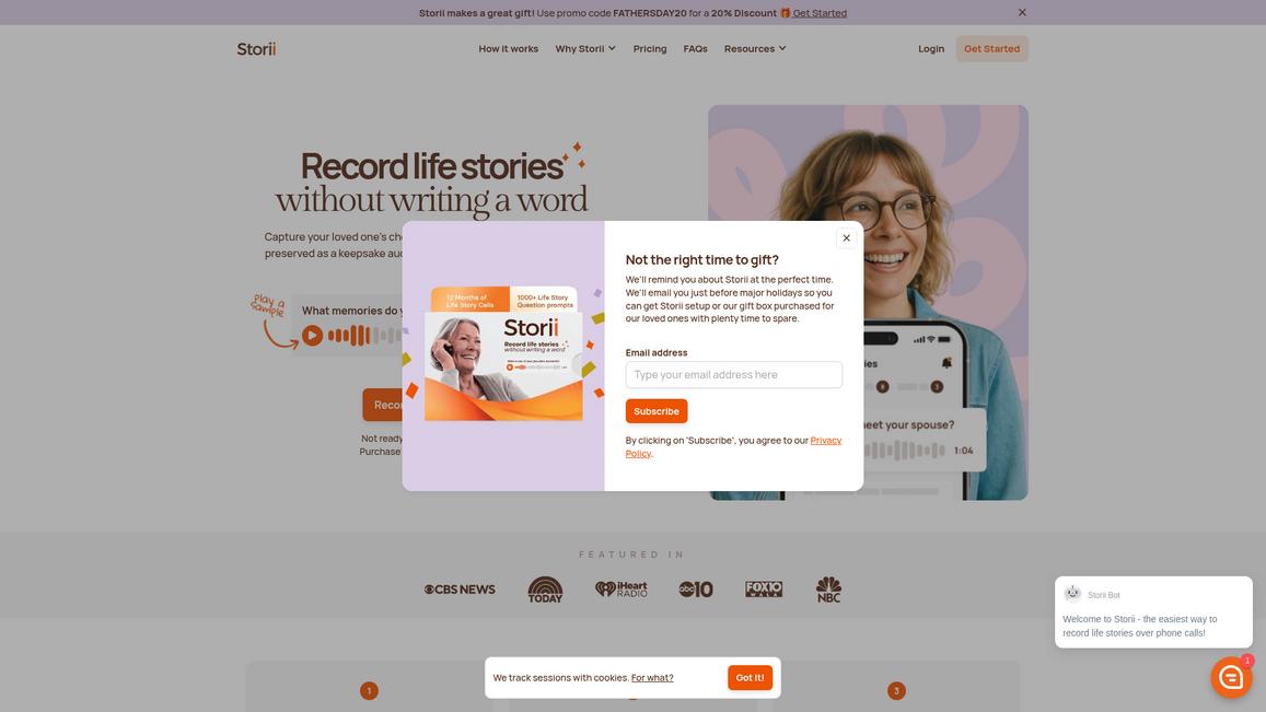 Storii Homepage