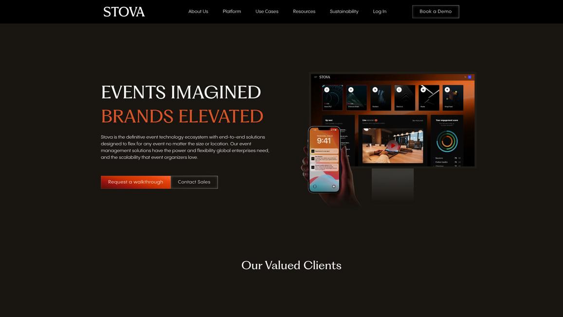 Stova Homepage