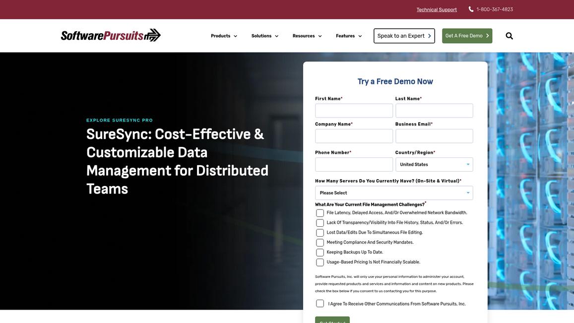 Sure Sync Homepage
