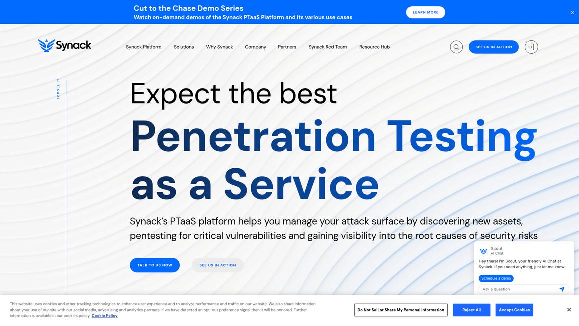 Synack Homepage
