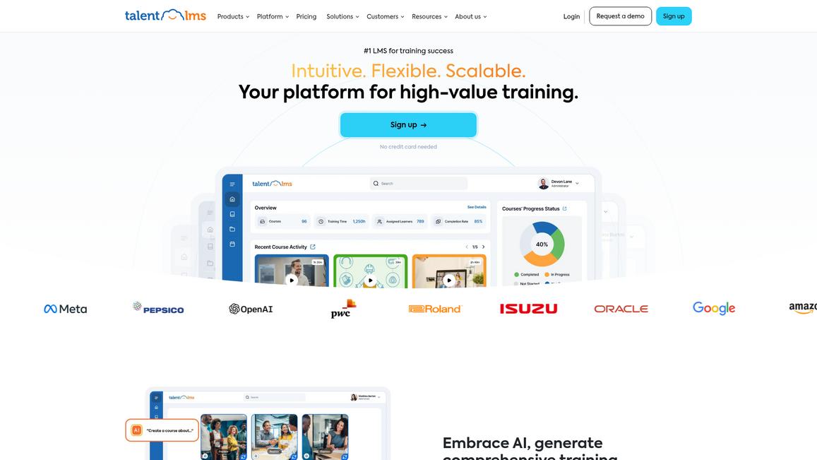 Talent Lms Homepage