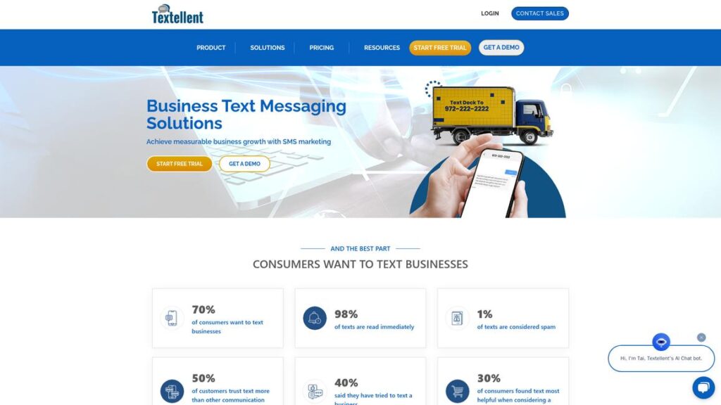 Textellent Homepage 1