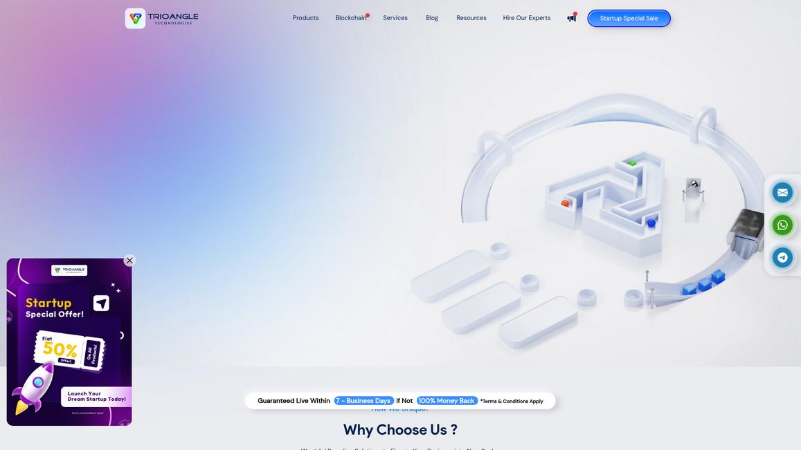 Trioangle Homepage