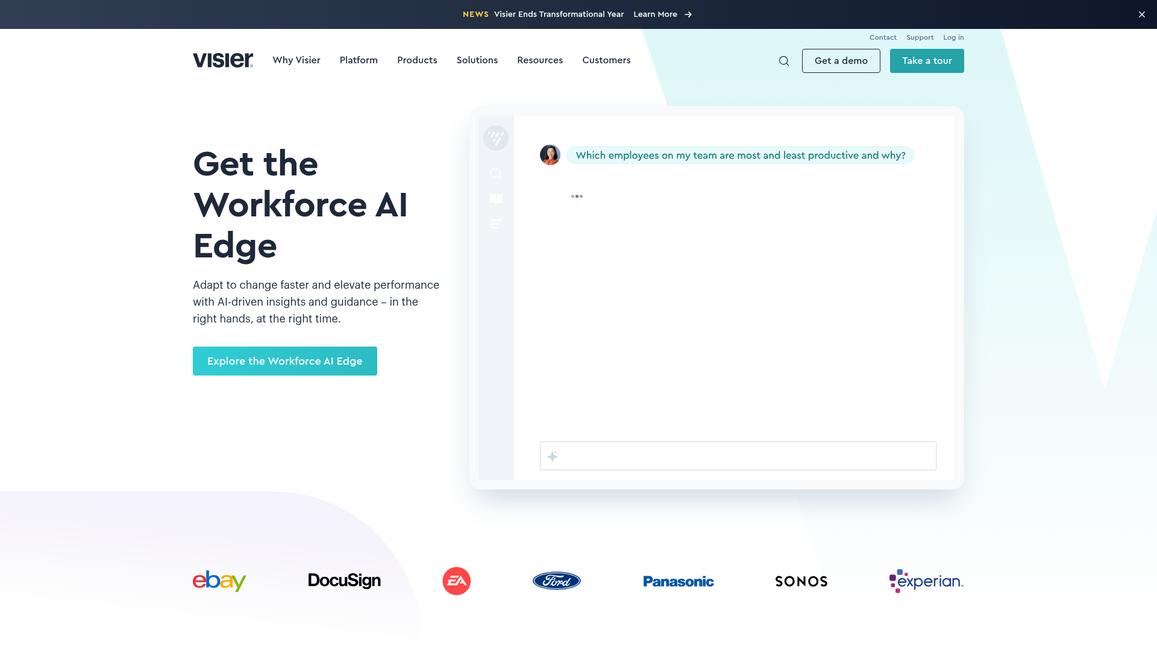 Visier Homepage