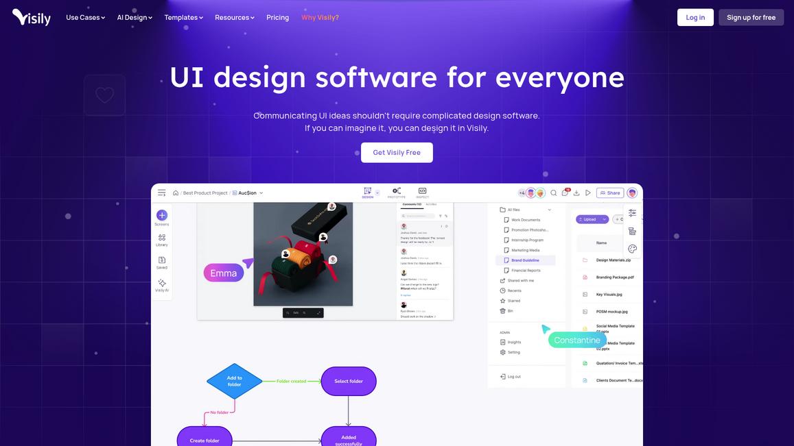 Visily Homepage