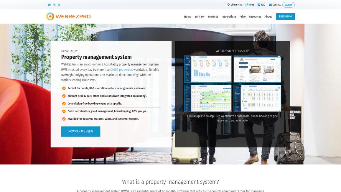 Web Rez Pro Homepage