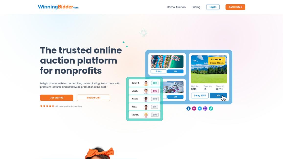 Winning Bidder Homepage