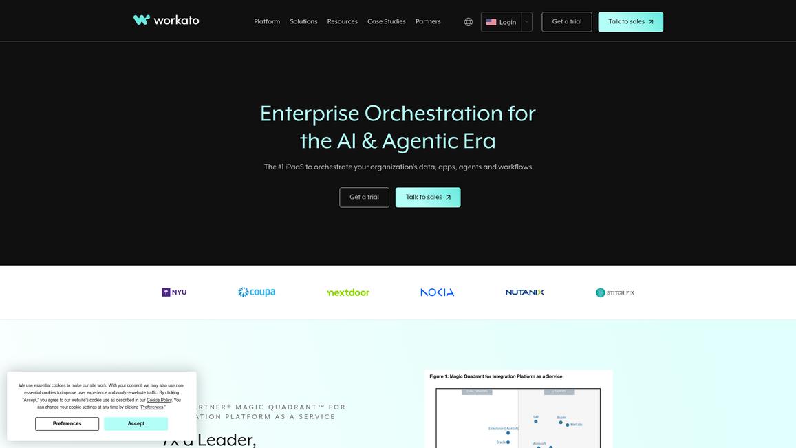 Workato Homepage