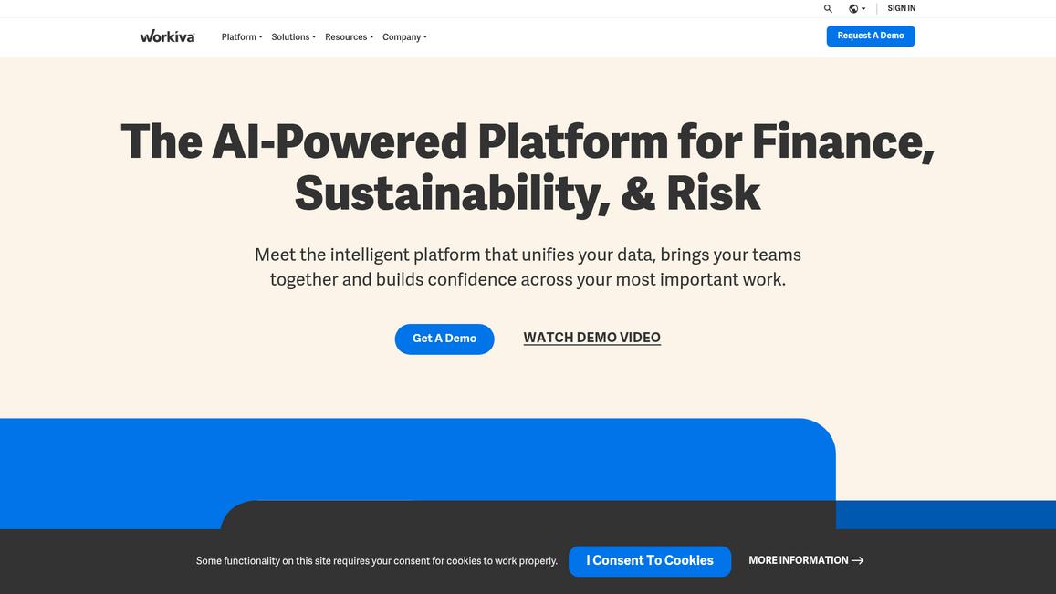 Workiva Homepage