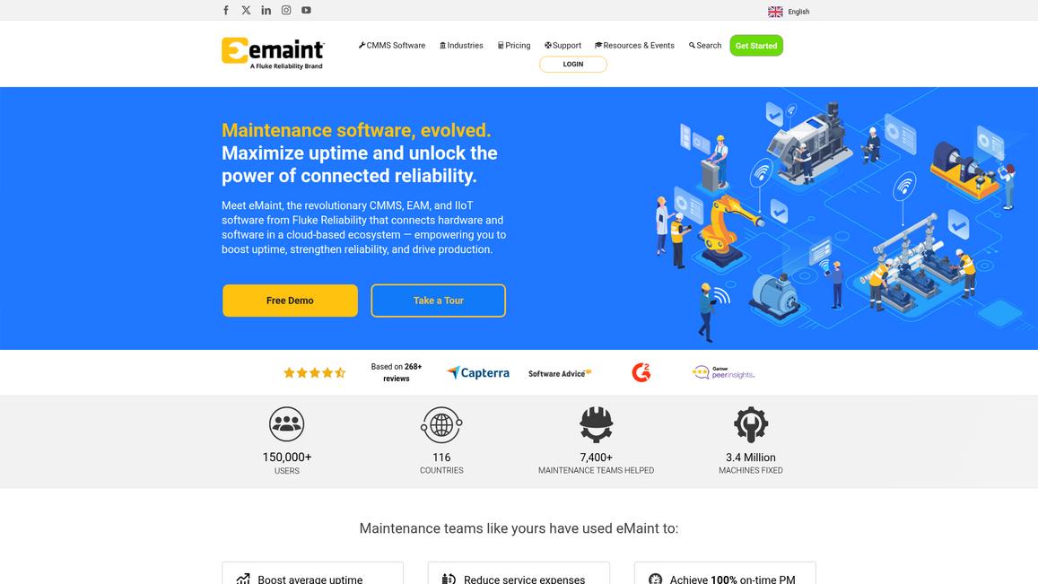 E Maint Homepage