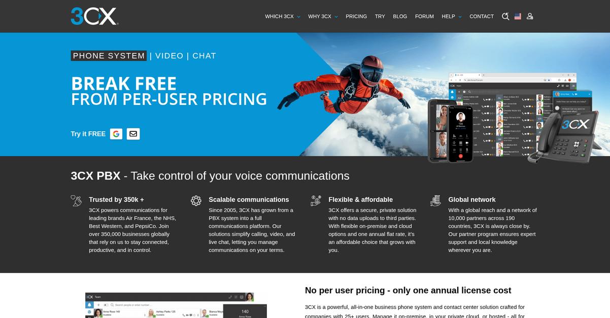 3cx Homepage