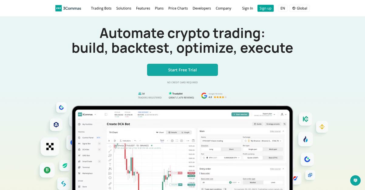3commas Homepage