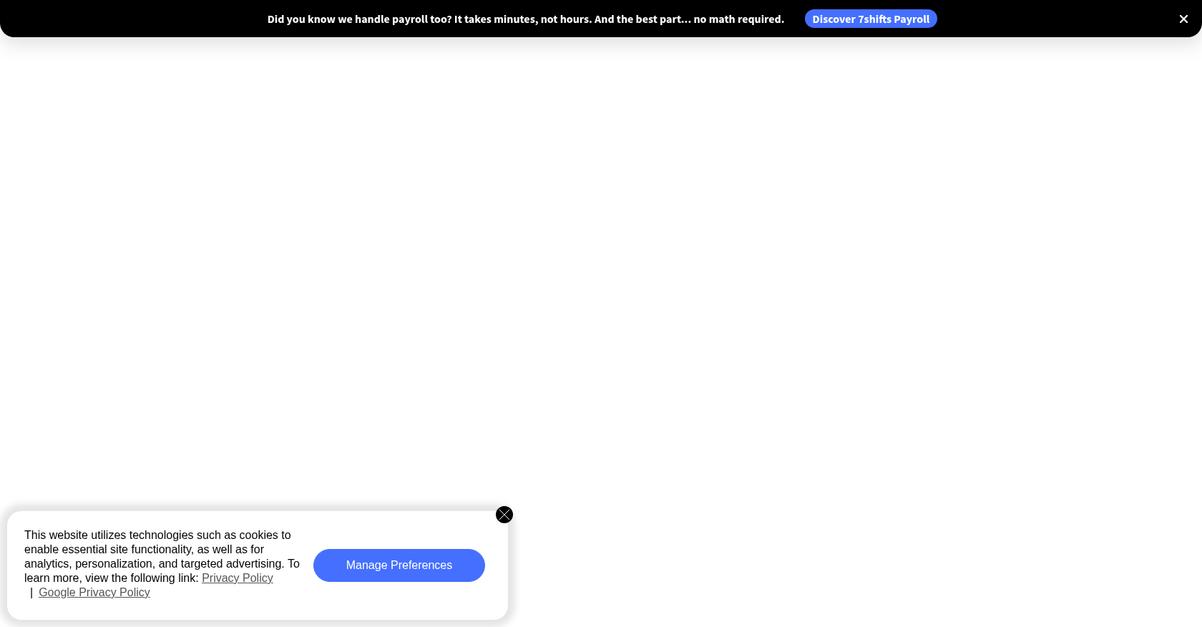 7shifts Homepage