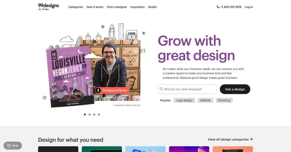 99designs Homepage