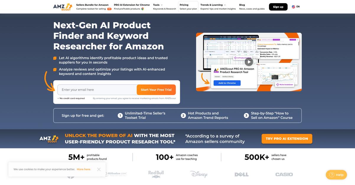 Amzscout Homepage