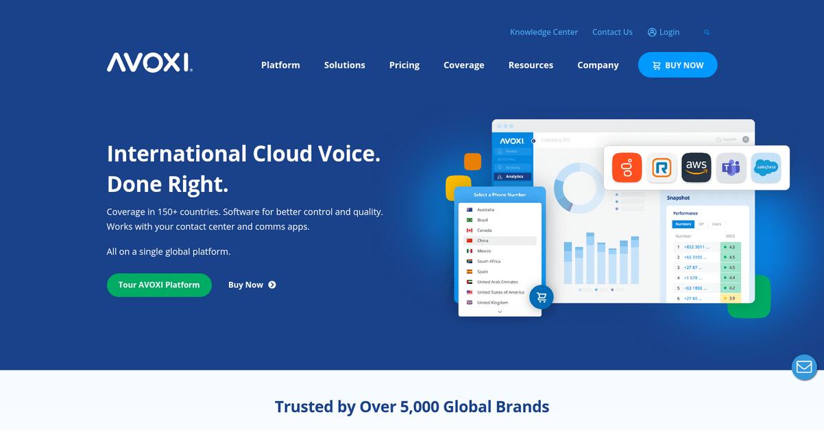 Avoxi Homepage
