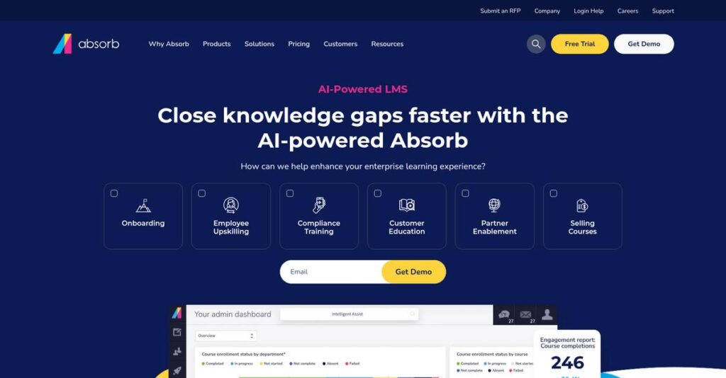 Absorb LMS Homepage