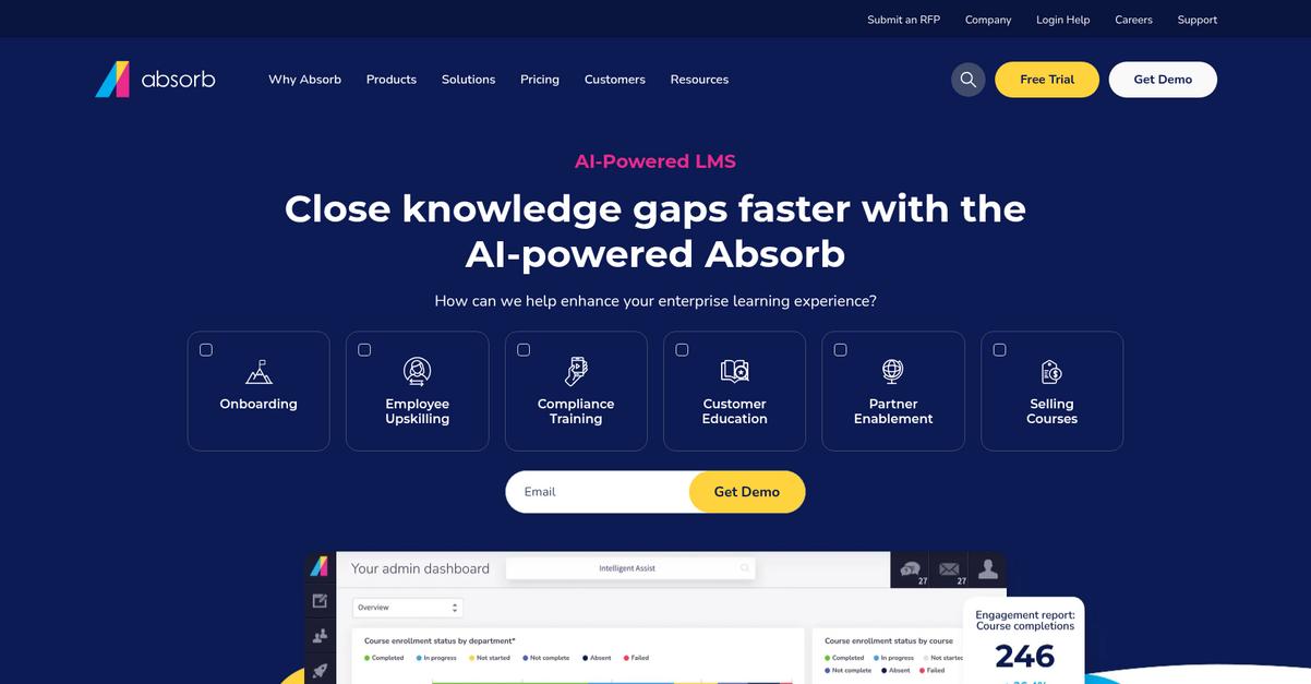 Absorb Lms Homepage