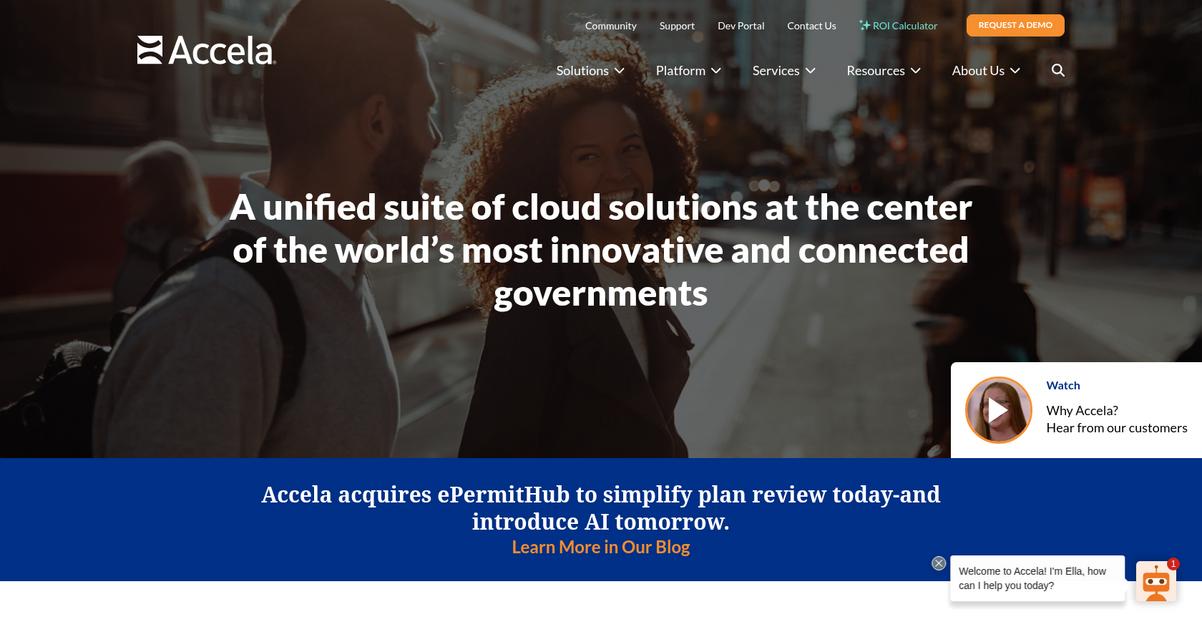 Accela Homepage