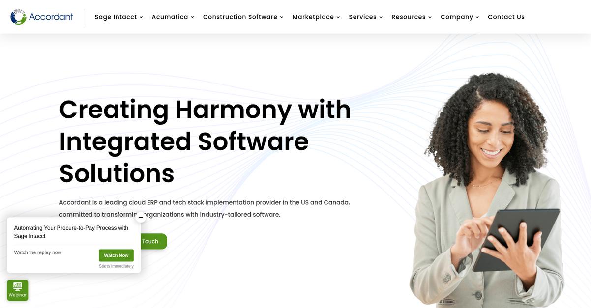 Accordant Company Homepage