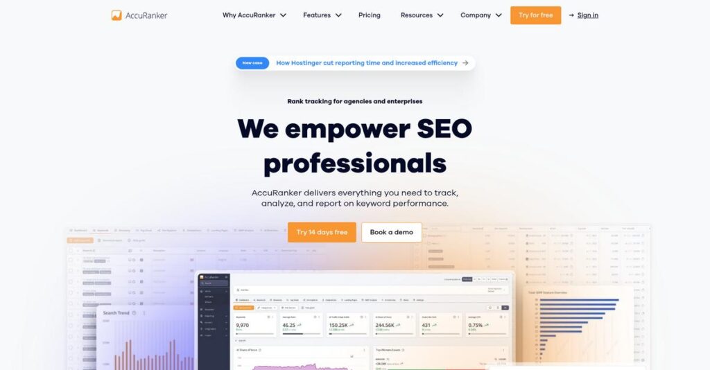 AccuRanker Homepage