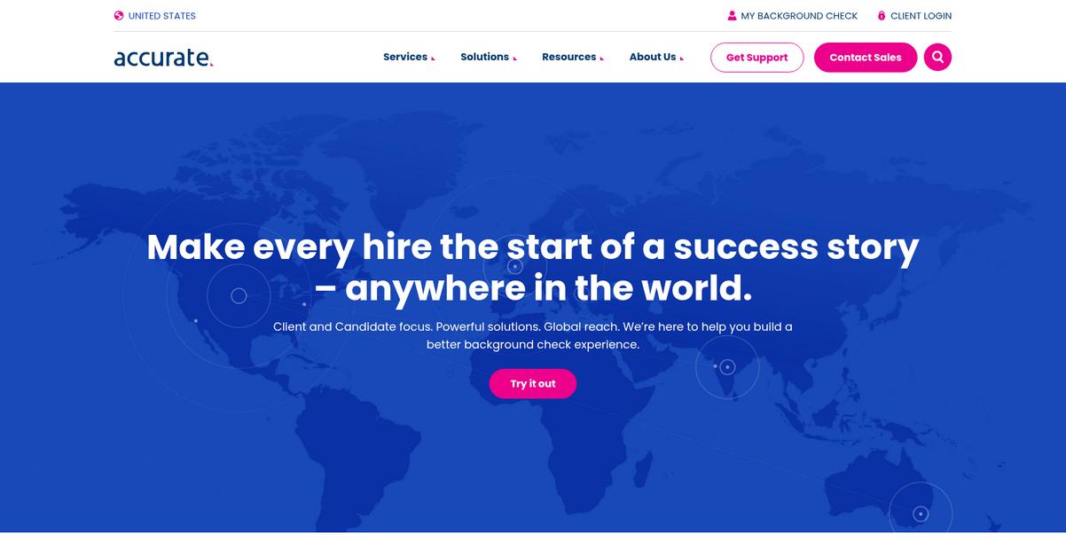 Accurate Background Homepage