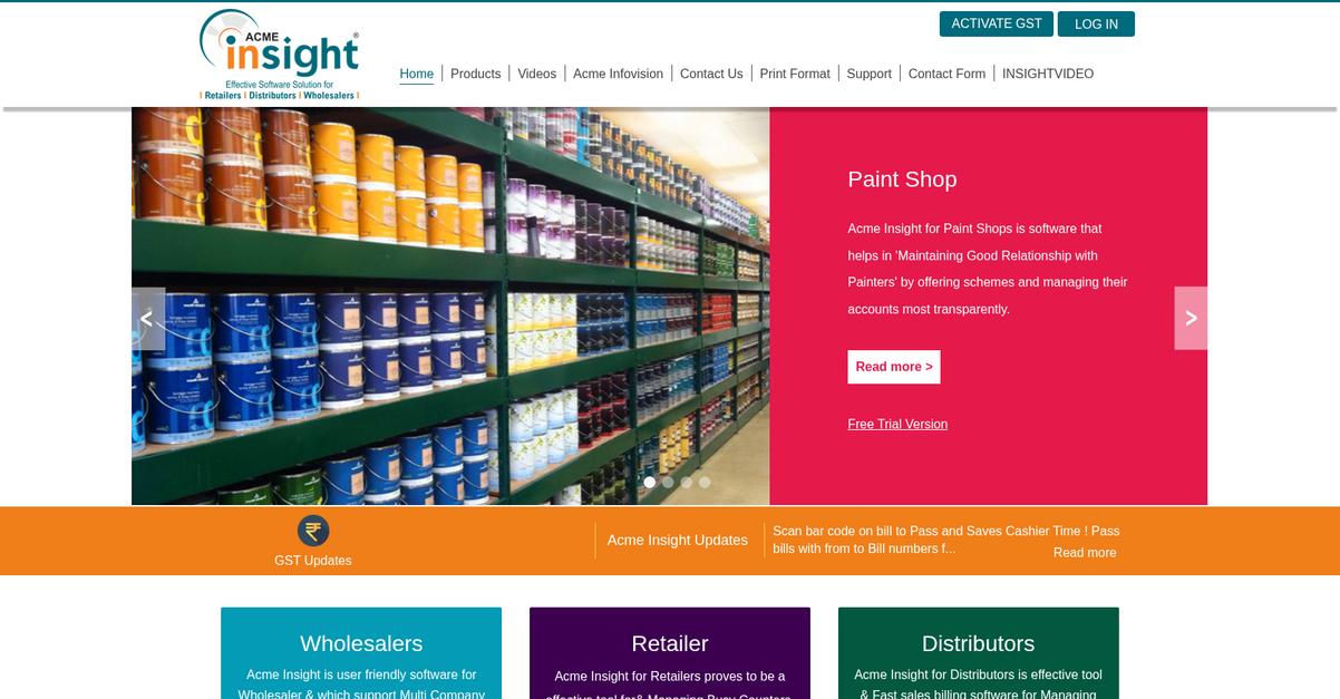 Acme Insight Homepage