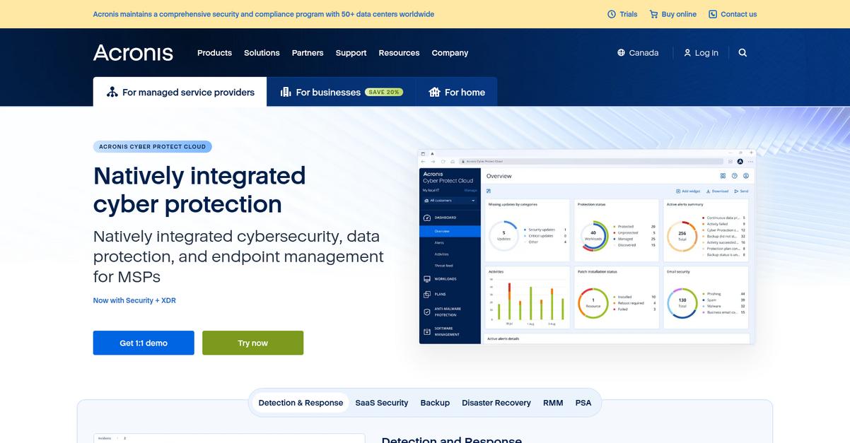 Acronis Homepage