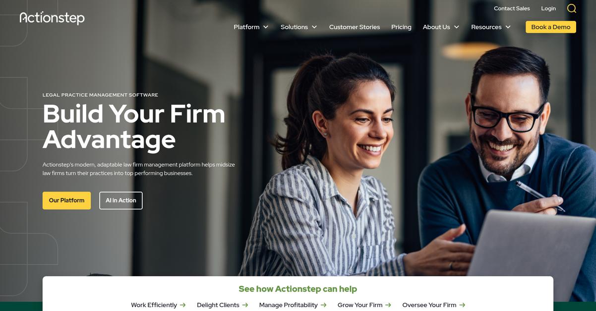 Actionstep Homepage