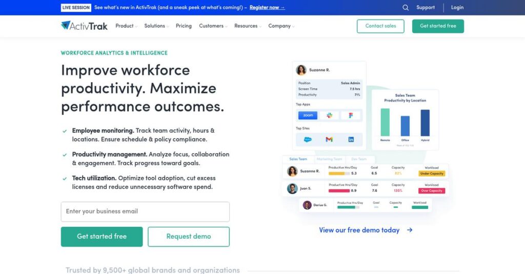ActivTrak Homepage