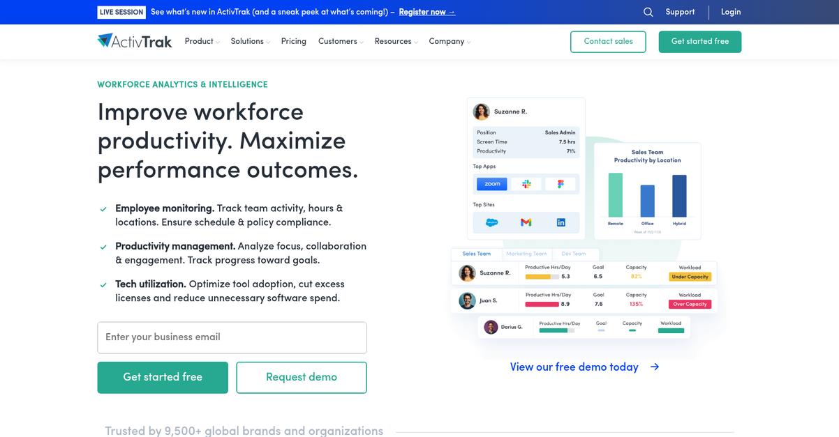 Activ Trak Homepage