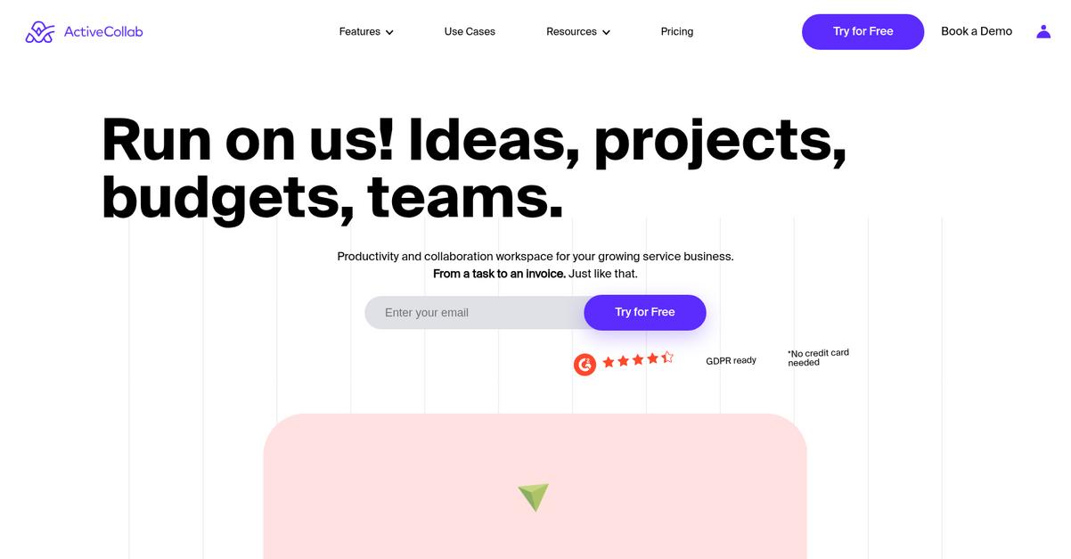 Active Collab Homepage