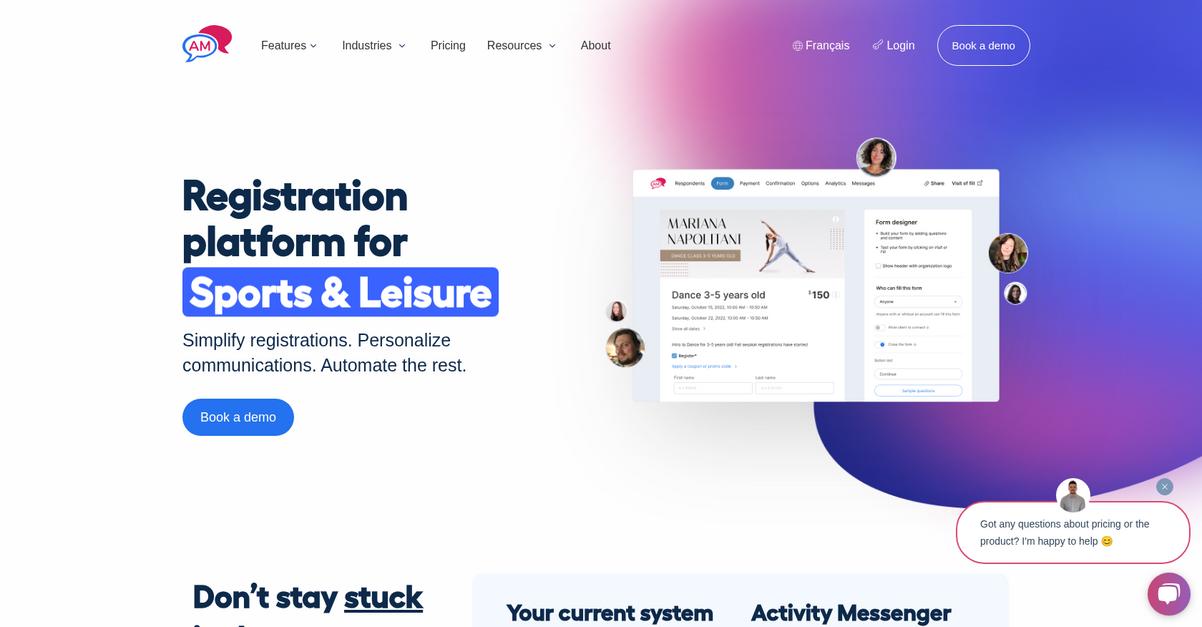 Activity Messenger Homepage
