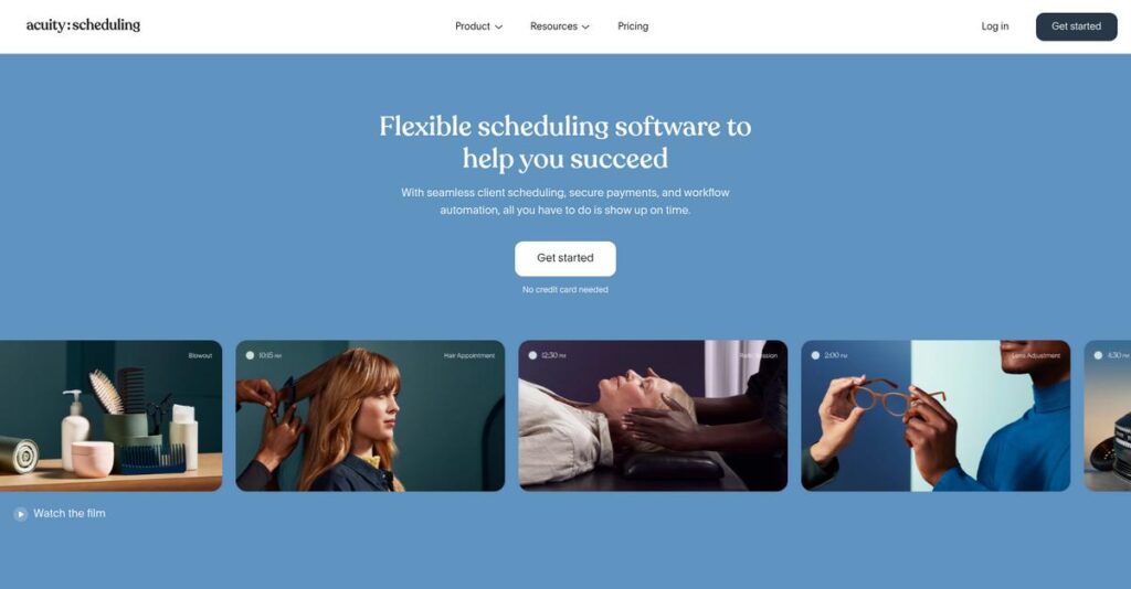 Acuity Scheduling Homepage